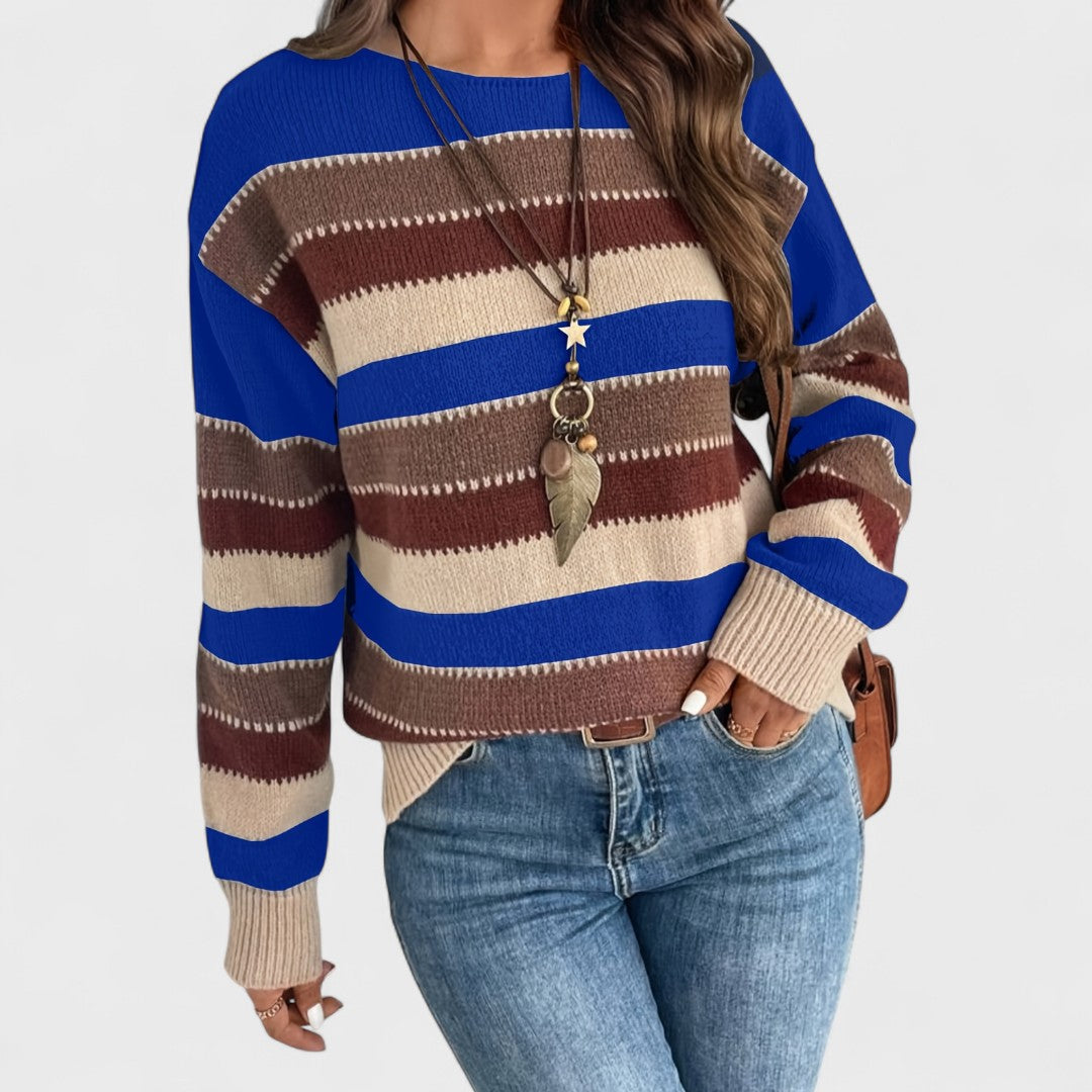 Maryanna - Casualny Sweter Vintage dla Kobiet