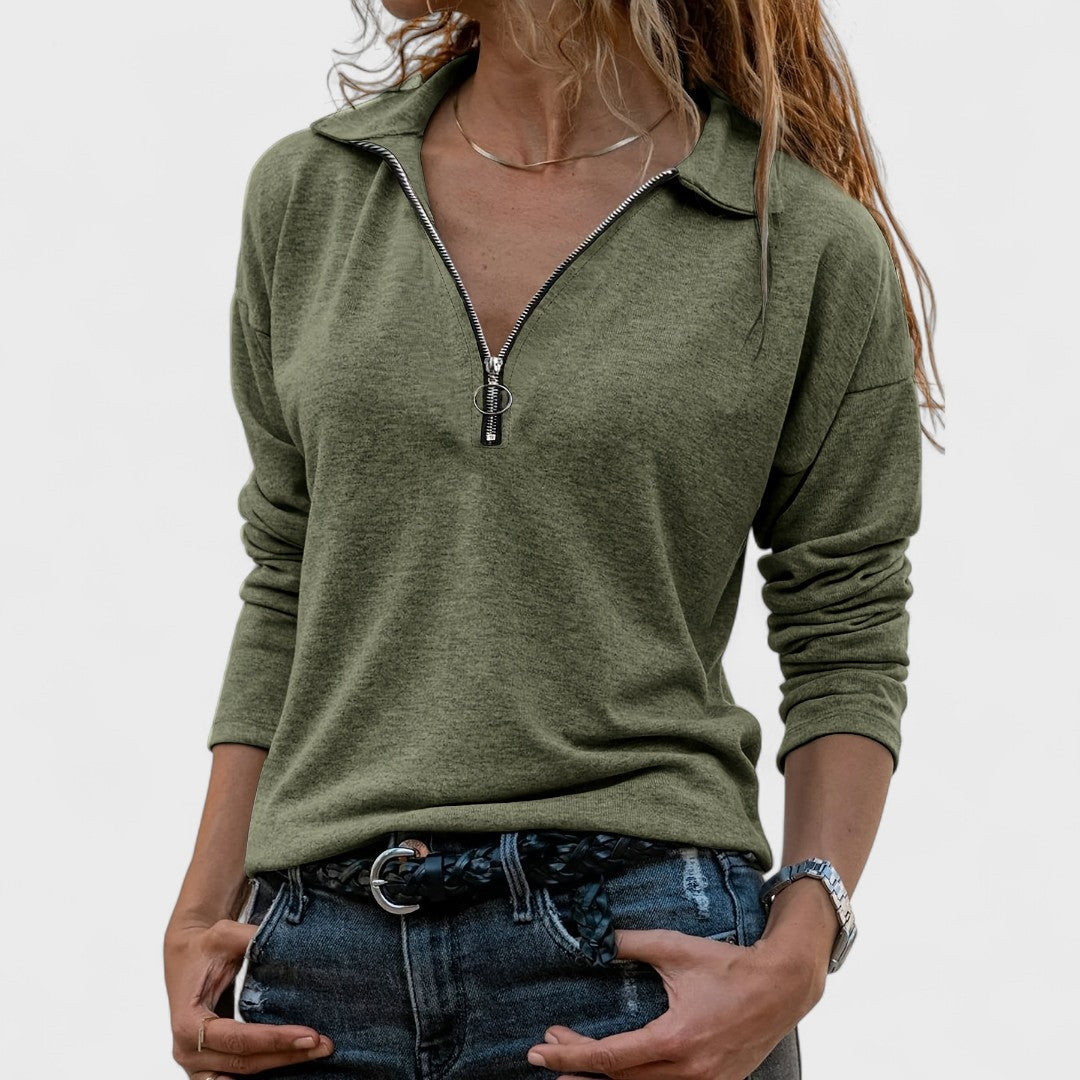 Madonna - Elegancka bluzka z długim rękawem