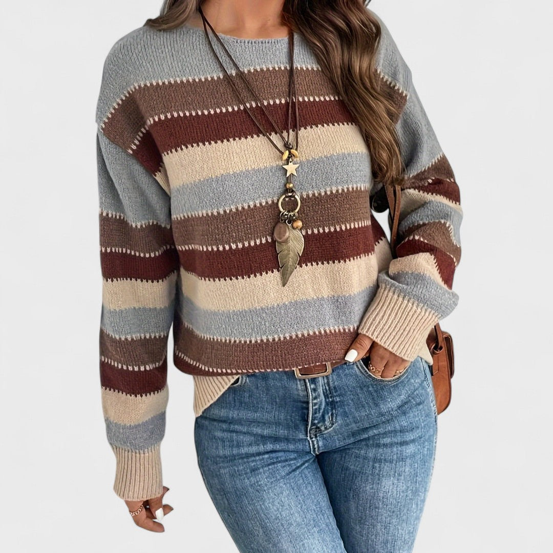 Maryanna - Casualny Sweter Vintage dla Kobiet