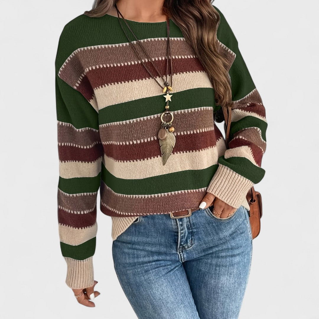 Maryanna - Casualny Sweter Vintage dla Kobiet