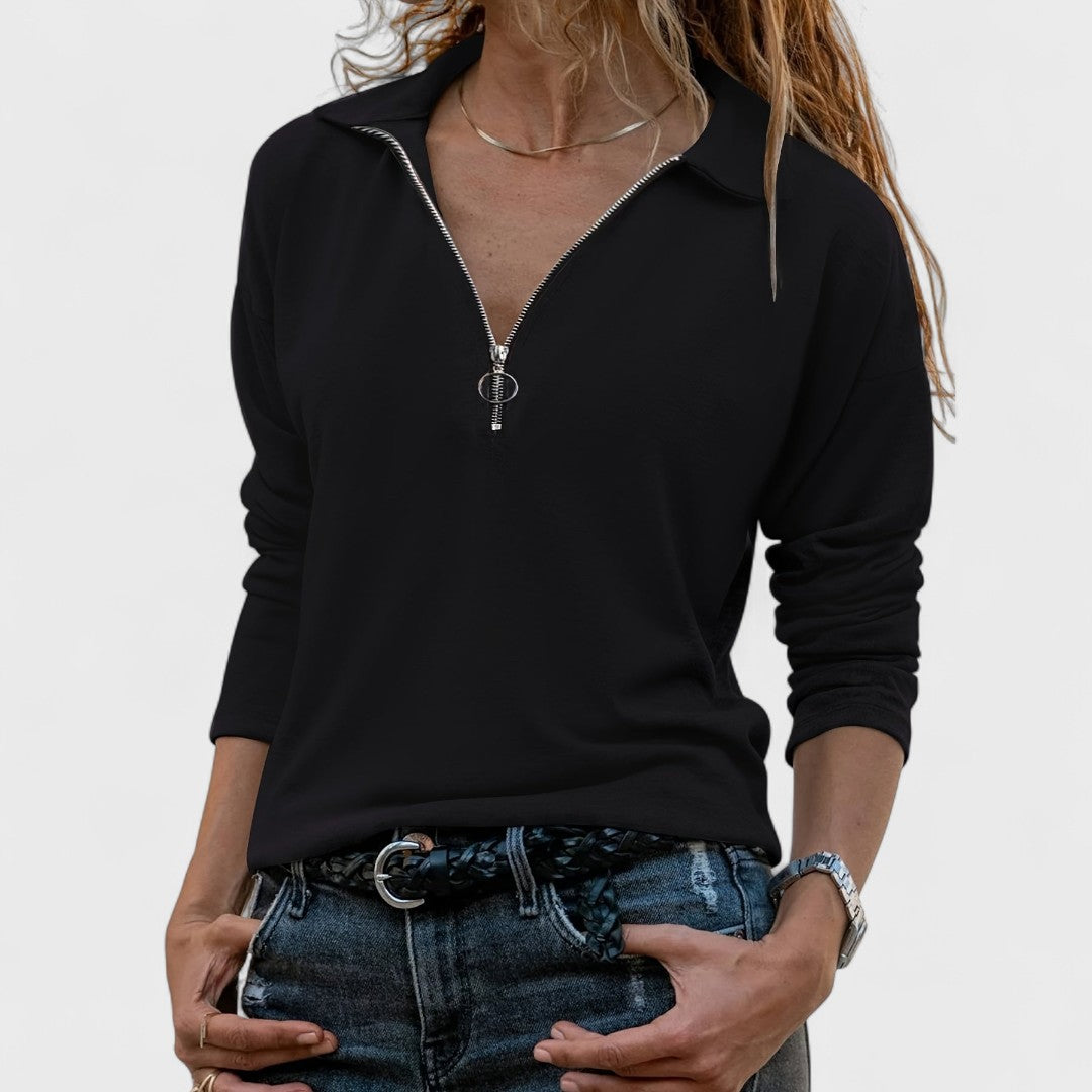 Madonna - Elegancka bluzka z długim rękawem