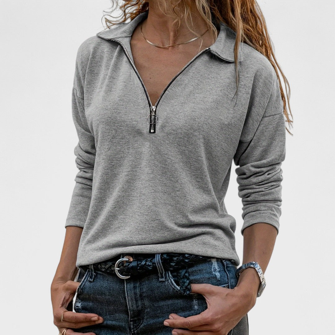 Madonna - Elegancka bluzka z długim rękawem