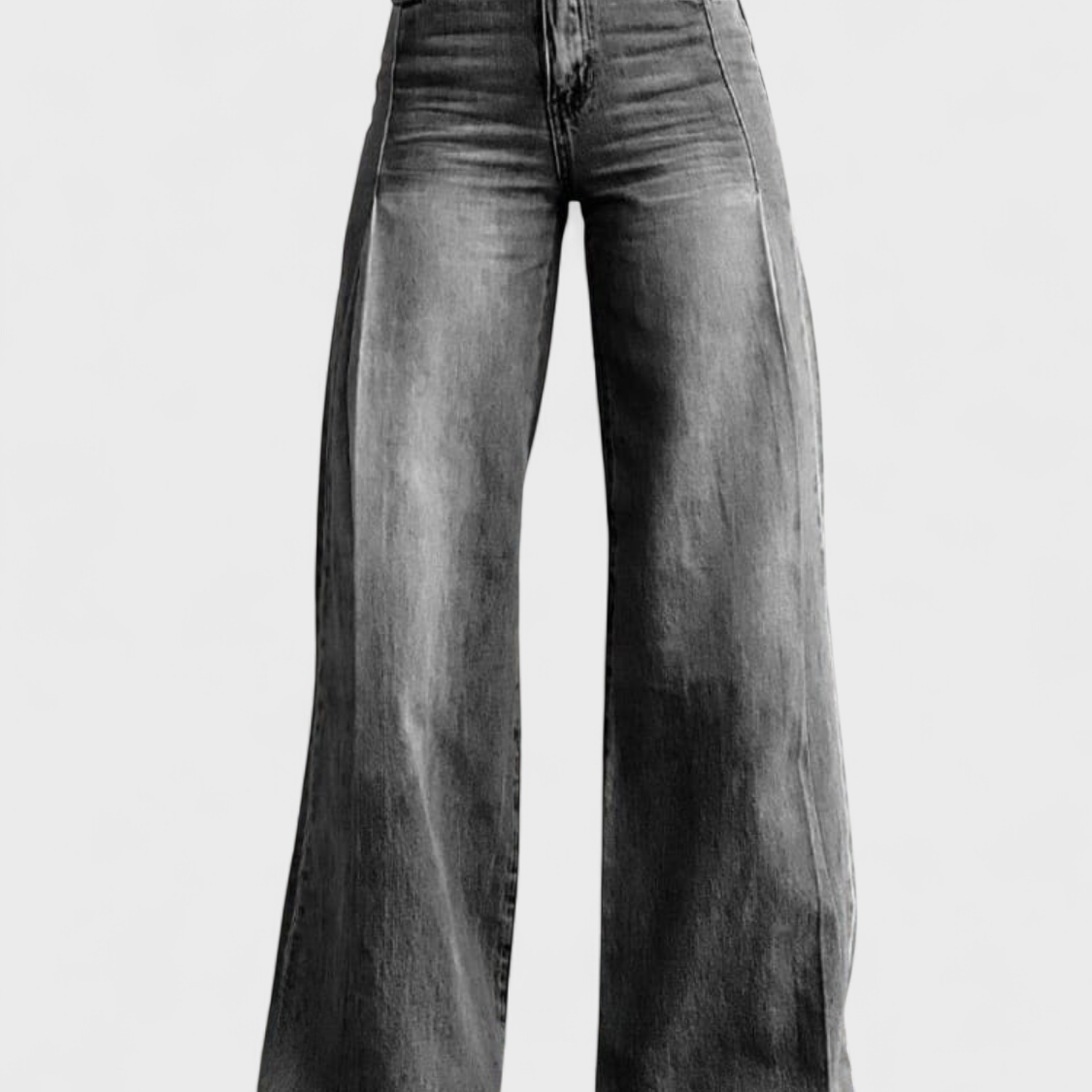 Avery - Eleganckie spodnie casualowe z szeroką nogawką