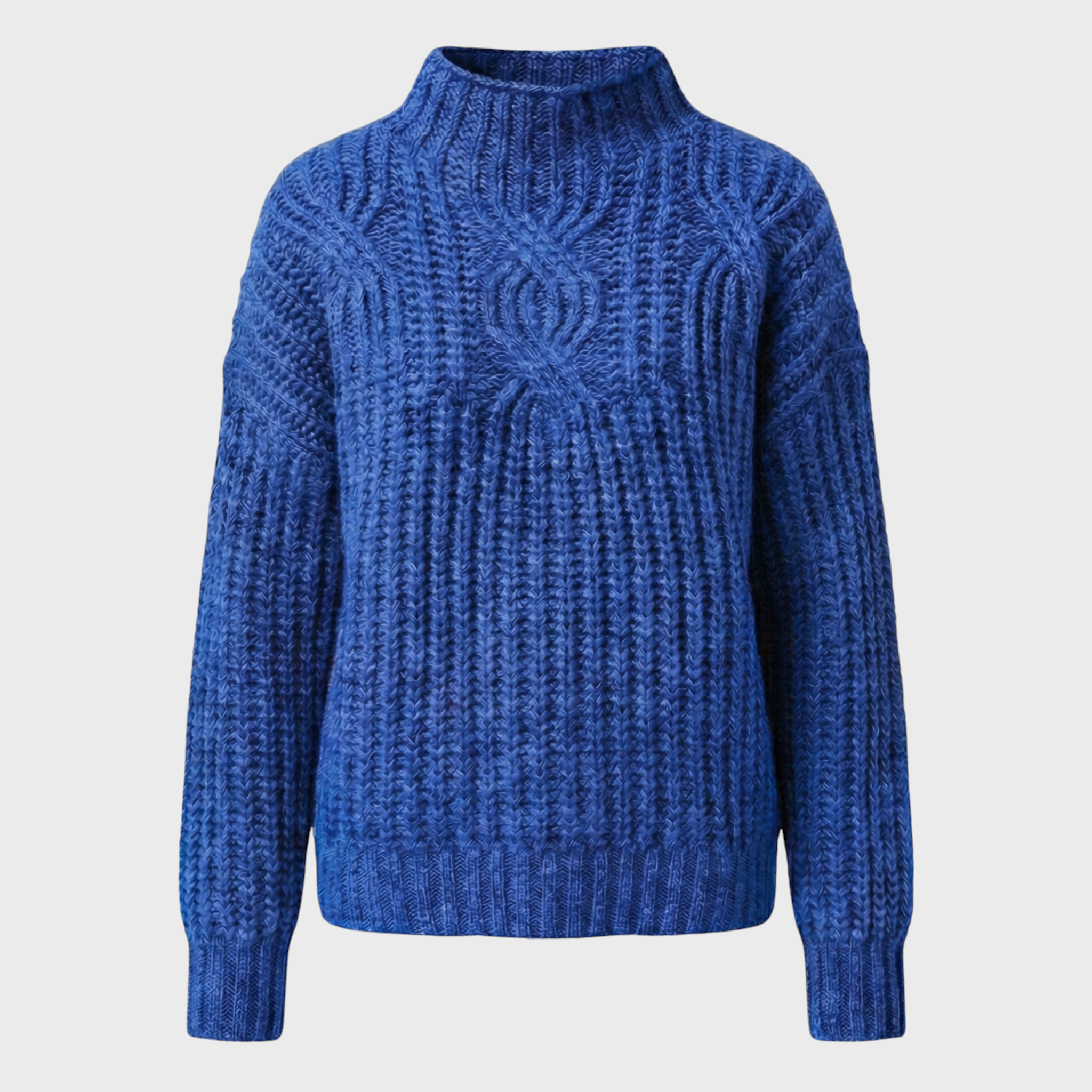 Aroa – Sweter pleciony z golfem