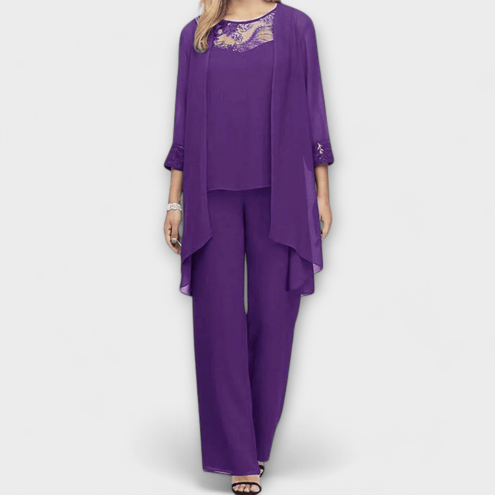 Zestaw 3 częściowy z dzianiny