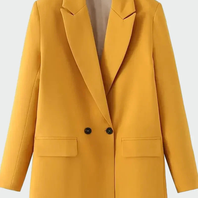 Helia - Oversize Kurtka z Nowoczesną Linią