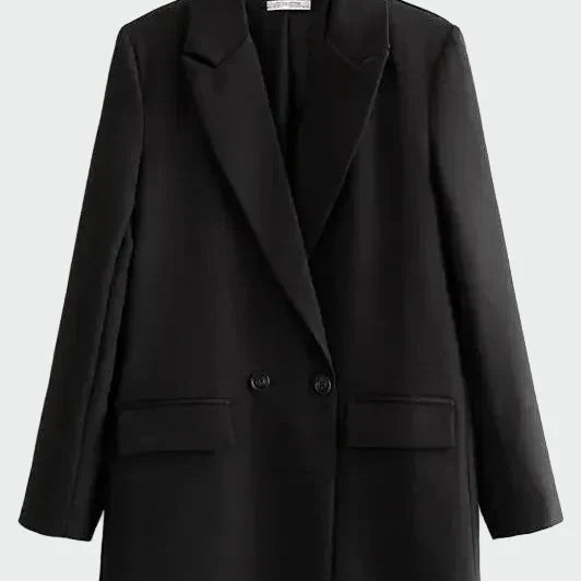 Helia - Oversize Kurtka z Nowoczesną Linią