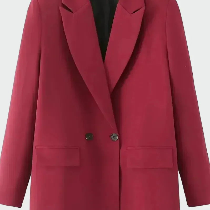 Helia - Oversize Kurtka z Nowoczesną Linią