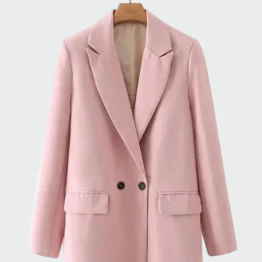 Helia - Oversize Kurtka z Nowoczesną Linią