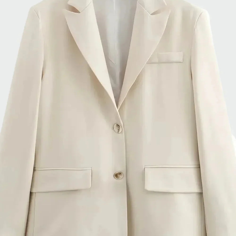 Helia - Oversize Kurtka z Nowoczesną Linią