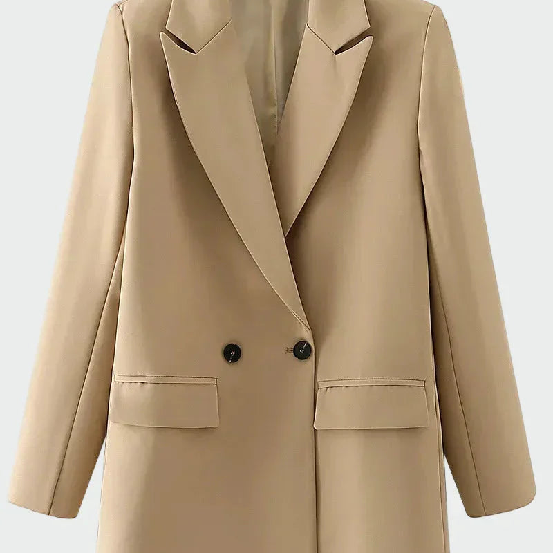 Helia - Oversize Kurtka z Nowoczesną Linią