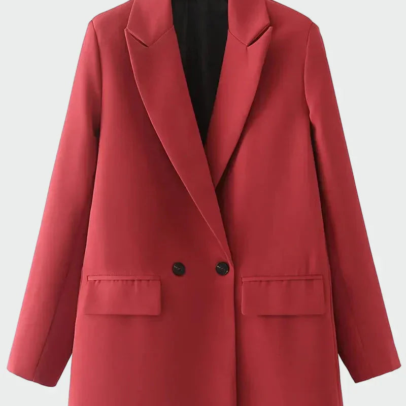 Helia - Oversize Kurtka z Nowoczesną Linią