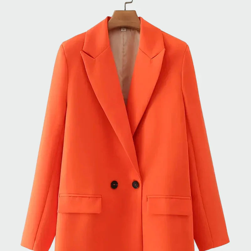 Helia - Oversize Kurtka z Nowoczesną Linią