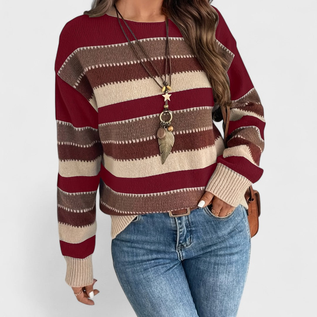 Maryanna - Casualny Sweter Vintage dla Kobiet