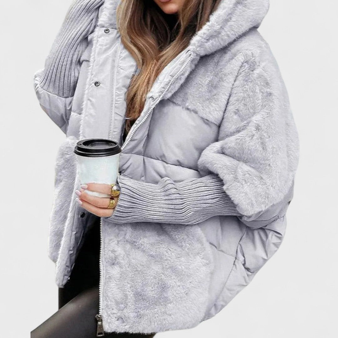 Marcelina - Elegancka i Miękka Kurtka Puchowa